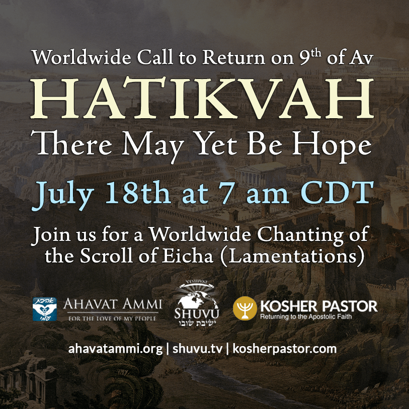 Hatikvah There May Be Hope Worldwide Call to Return on 9th of Av